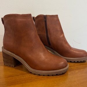 Brown Leather Ankle Boots